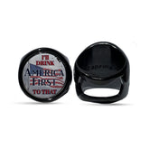 The AMERICA FIRST I'll Drink to That deCAPitator ring bottle & can opener!