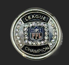 The deCAPitator Fantasy football League Championship Ring bottle cap and can tab opener!
