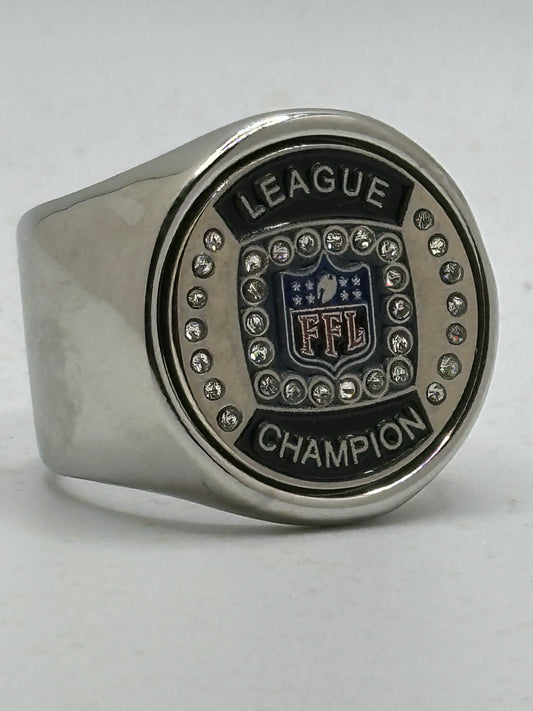 The deCAPitator Fantasy football League Championship Ring bottle cap and can tab opener!