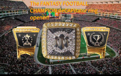 The FANTASY SPORTS CHAMPION deCAPitator Ring Bottle Cap & Can Tab Opener