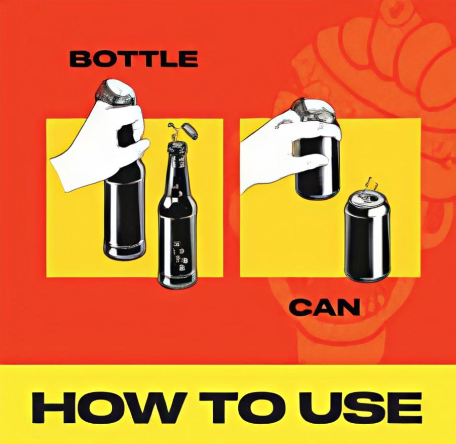 The LA deCAPitator ring bottle cap & can tab opener!