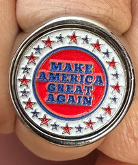 The Make America Great Again deCAPitator ring bottle and can tab opener!