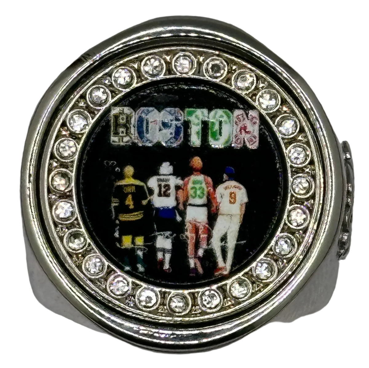The deCAPitator BOSTONS GREATEST ATHLETES RING bottle and can tab opener!