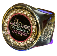 The Welcome to Las Vegas deCAPitator ring bottle cap and can tab opener!